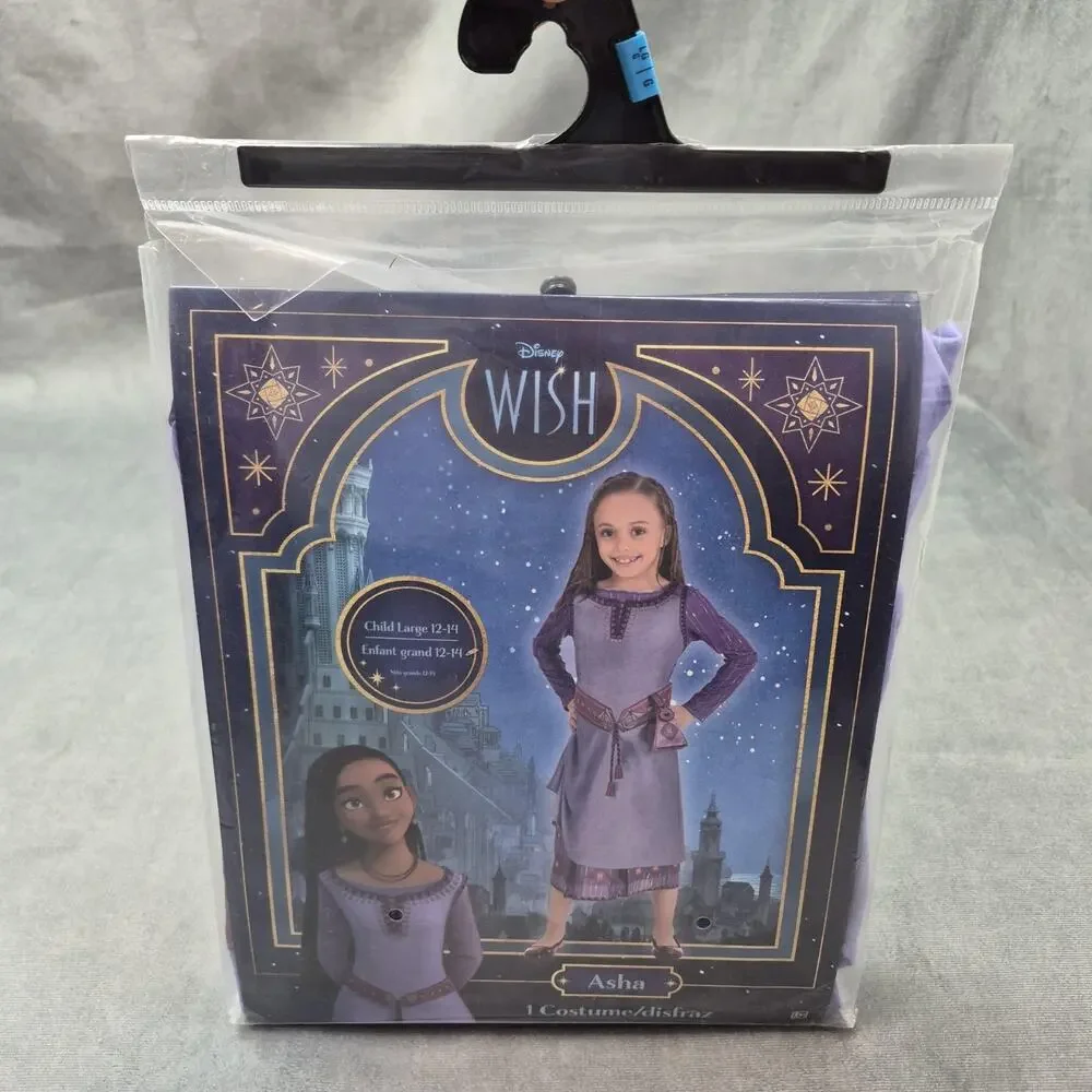 Disney Wish Movie Asha’s Adventure Role Play Costume Halloween Dress NEW Sz L - Picture 1 of 6